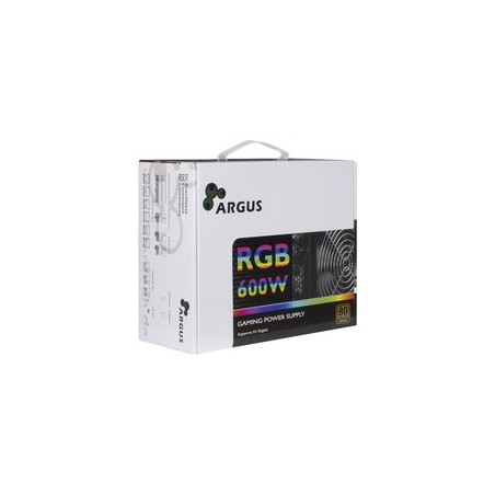 Argus RGB-600W II Power Supply - 600W High-Performance Unit for Ultimate Gaming Experience - Model 4260455644921